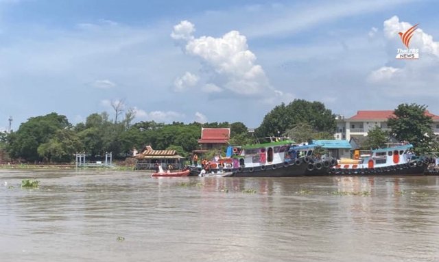 Boat which sank on Chao Phraya River yesterday has been located Boat which sank on Chao Phraya River yesterday has been located