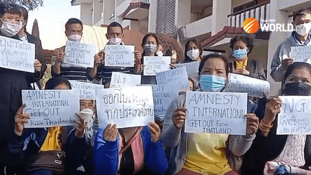 Pro-monarchy group demands expulsion of Amnesty International from Thailand Pro-monarchy group demands expulsion of Amnesty International from Thailand