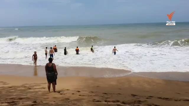 Japanese tourist missing in rough seas off Phang-nga as his wife is rescued Japanese tourist missing in rough seas off Phang-nga as his wife is rescued