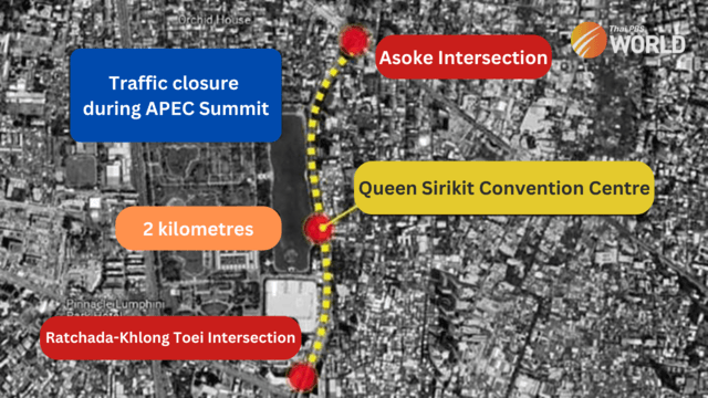 Asoke intersection to Khlong Toei in Bangkok to close to traffic Nov 14th-19th Asoke intersection to Khlong Toei in Bangkok to close to traffic Nov 14th-19th
