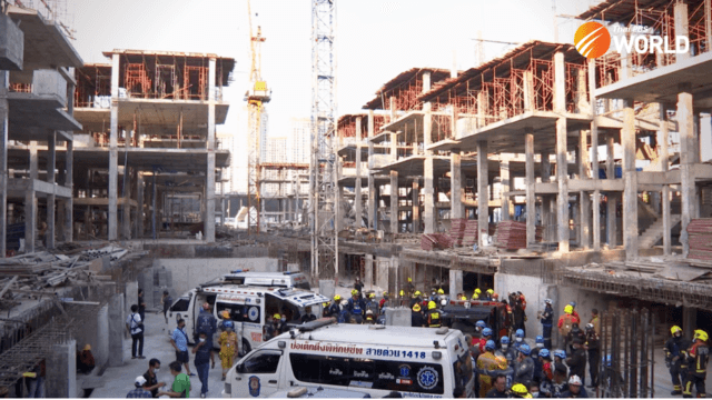 Five migrant workers injured in building collapse in Bangkok’s Rama 9 area Five migrant workers injured in building collapse in Bangkok’s Rama 9 area