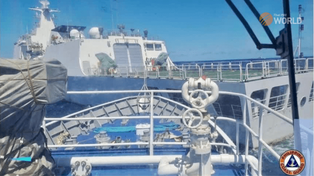Philippines says China blocked, water-cannoned boat in S. China Sea Philippines says China blocked, water-cannoned boat in S. China Sea