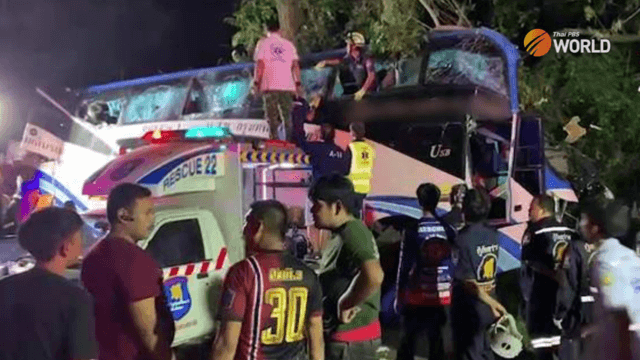 14 die in coach crash in Prachuap Khiri Khan 14 die in coach crash in Prachuap Khiri Khan