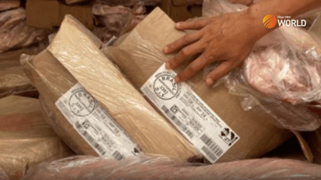 Untaxed frozen pork uncovered in Laem Chabang containers Untaxed frozen pork uncovered in Laem Chabang containers