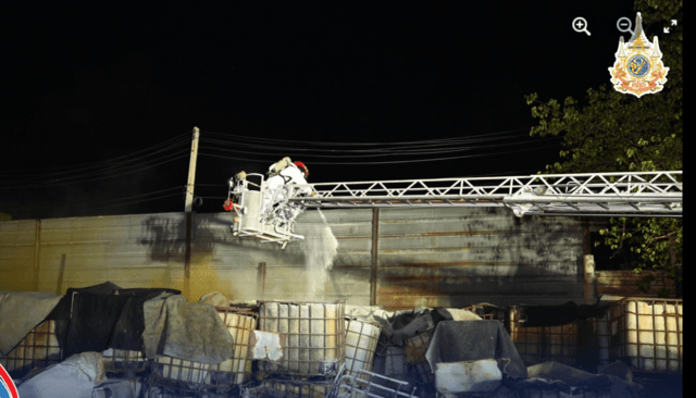 Ayutthaya chemical warehouse fires may be arson Ayutthaya chemical warehouse fires may be arson