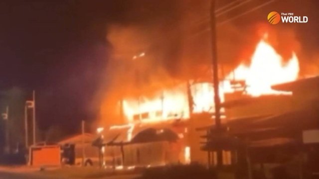 Arson attacks by insurgents in three southernmost provinces Arson attacks by insurgents in three southernmost provinces