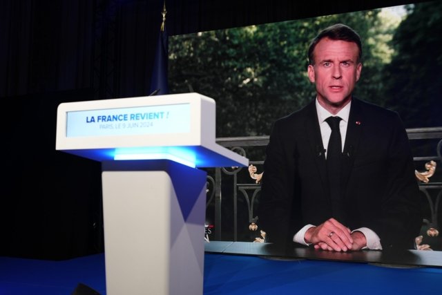 Macron dissolves the French parliament and calls a snap election after defeat in EU vote Macron dissolves the French parliament and calls a snap election after defeat in EU vote