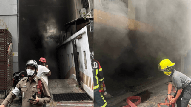EV suspected in blaze at Bangkok tower in Bangrak EV suspected in blaze at Bangkok tower in Bangrak