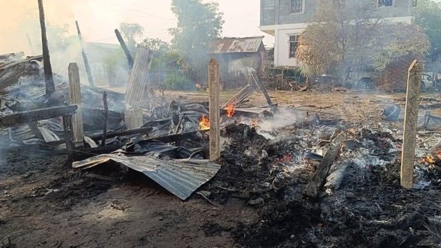 Myanmar junta air strike on ruby mine hub kills 13 Myanmar junta air strike on ruby mine hub kills 13