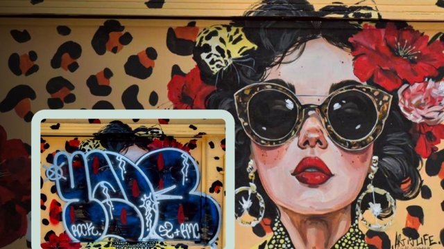 Bangkok mural vandalized: One suspect in custody Bangkok mural vandalized: One suspect in custody