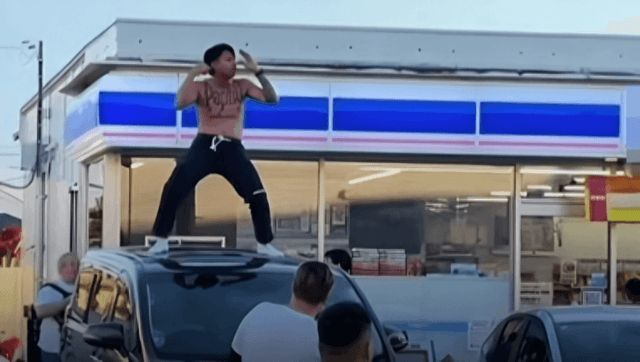 Netizens outraged as Thai influencer dances shirtless on car in Japan Netizens outraged as Thai influencer dances shirtless on car in Japan