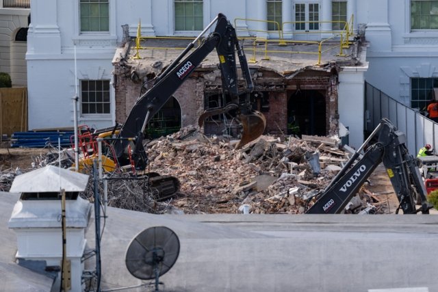 Trump completes demolition of White House East Wing: satellite images Trump completes demolition of White House East Wing: satellite images