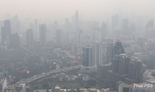 Excessive PM2.5 dust affecting in three districts of Bangkok today Excessive PM2.5 dust affecting in three districts of Bangkok today