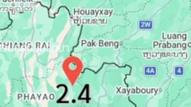 Two minor earthquakes in Phayao and Chiang Rai provinces this morning Two minor earthquakes in Phayao and Chiang Rai provinces this morning