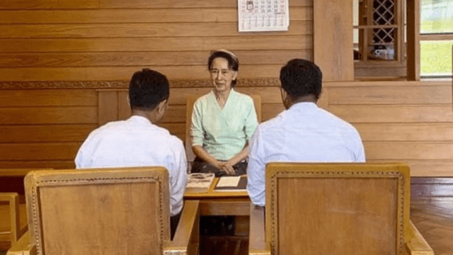 Detained Suu Kyi receives UK royal package: Myanmar govt Detained Suu Kyi receives UK royal package: Myanmar govt
