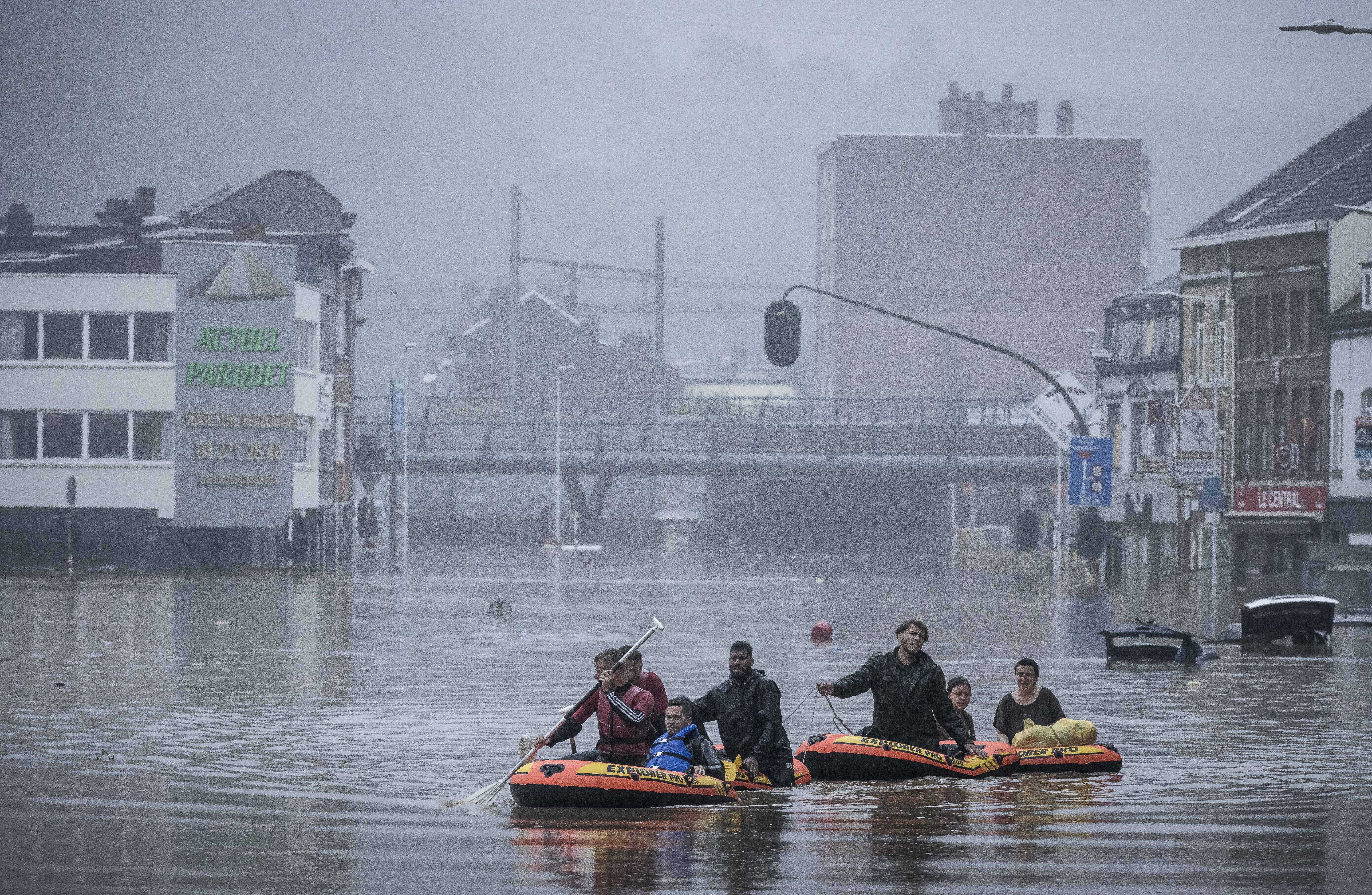 In europe flood Western European